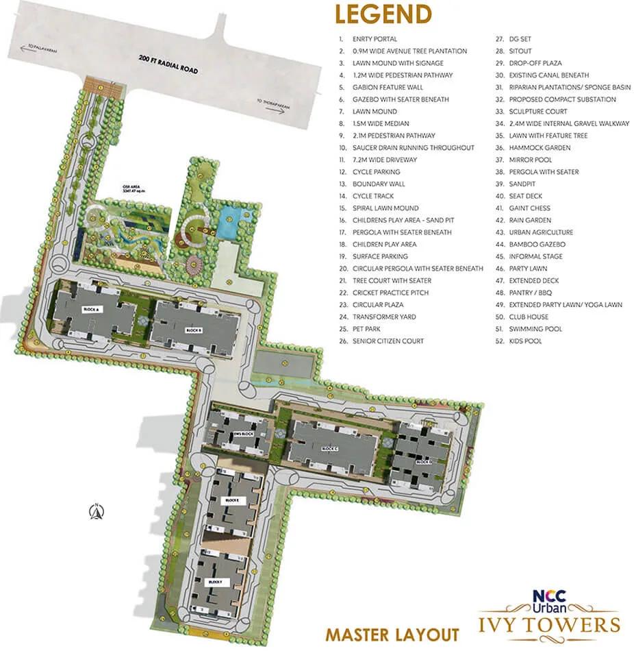 Master Plan - NCC Urban Ivy Towers Chennai