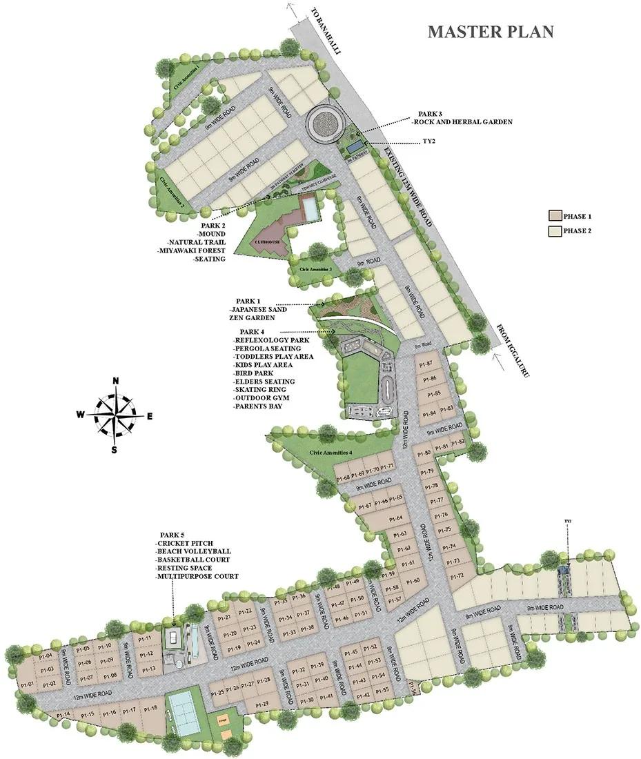 Master Plan - Subha Villamor Villas