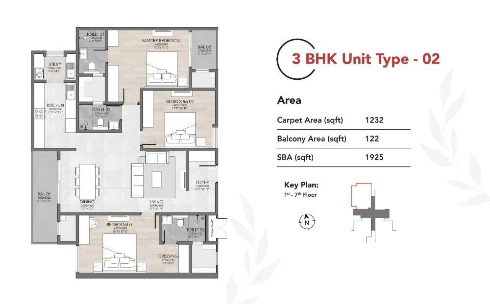 3BHK 1925 - Suyug The 1 Sarjapur