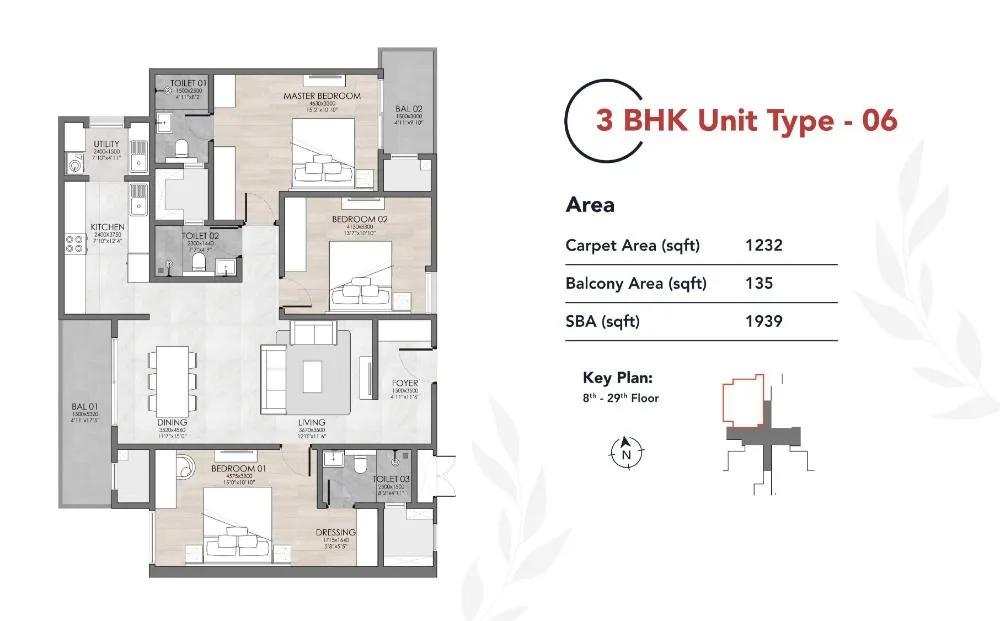 3BHK 1939 - Suyug The 1 Sarjapur