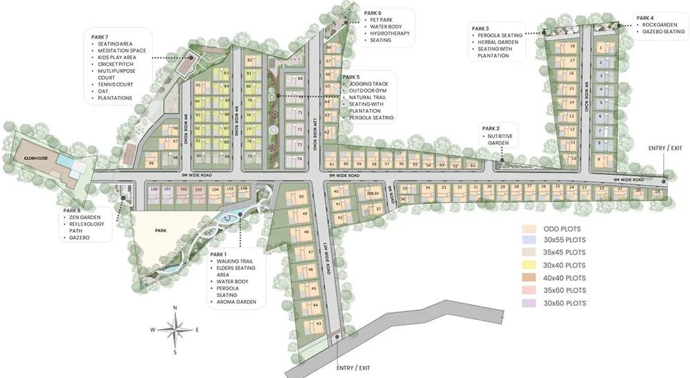 Master Plan - Subha Belgravia Villas