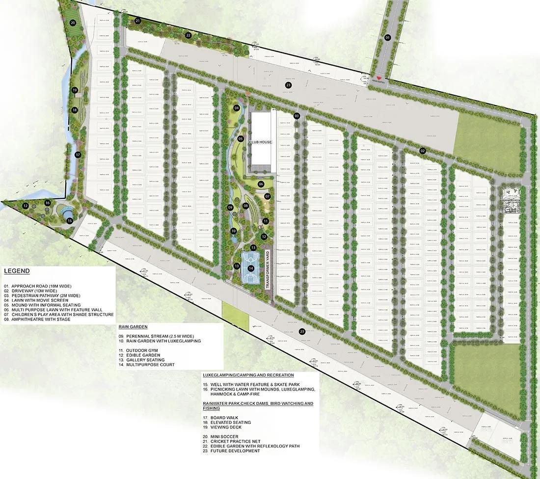 master plan urbanrise paradise on earth villas