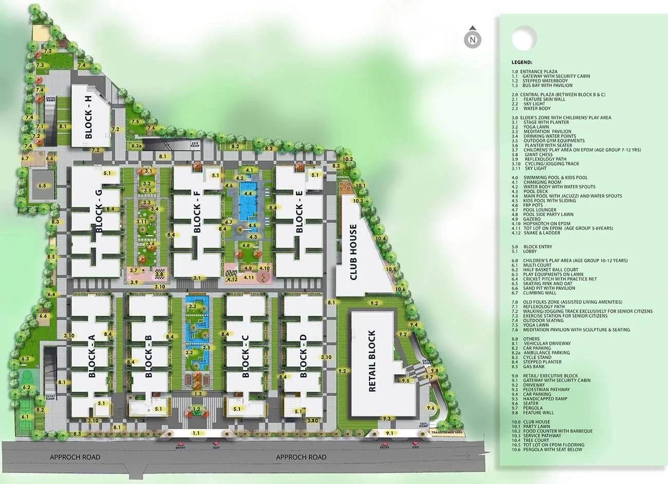 Master Plan - Ambience Courtyard Manikonda