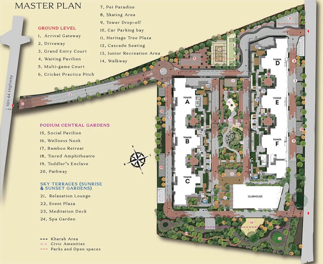 Master Plan - Brigade Insignia Yelahanka