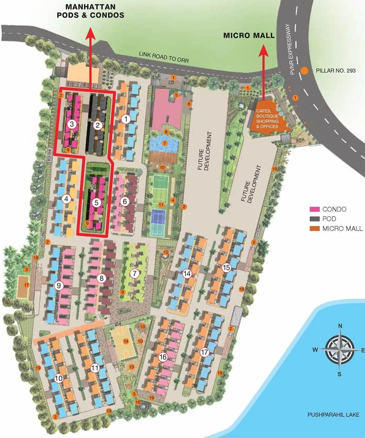 Master Plan - Provident Manhattan Pods And Condos