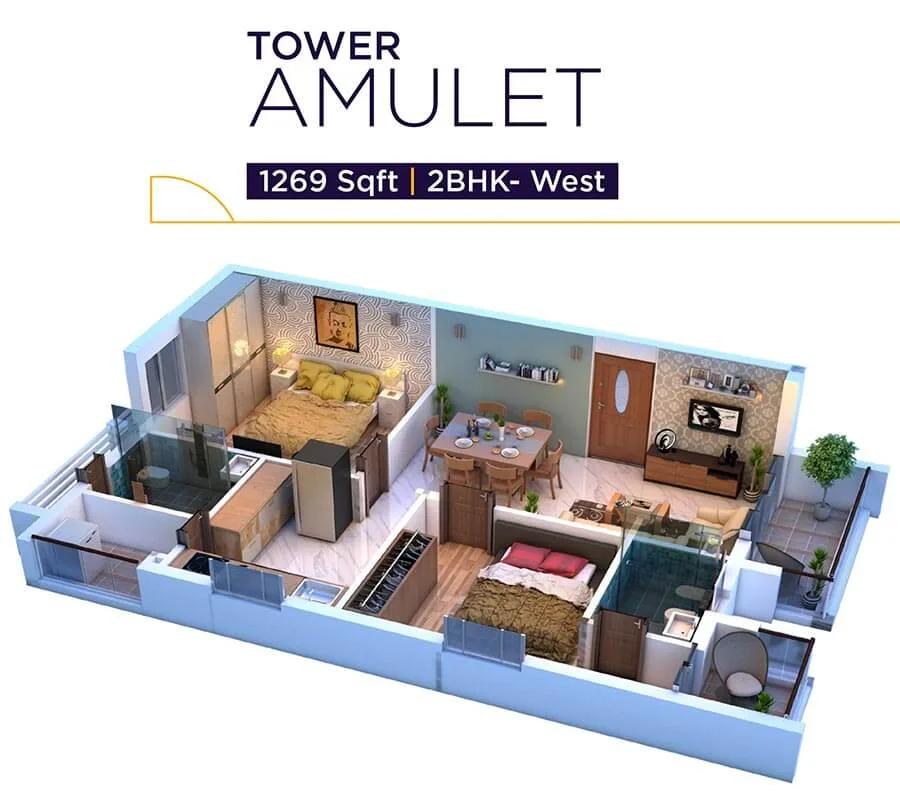 1269 2BHK - Vaishnavi Houdini Hyderabad