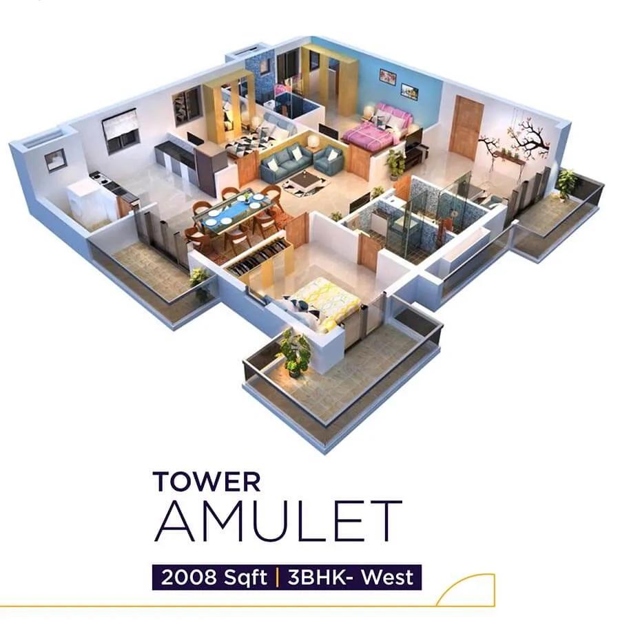 2008 3BHK - Vaishnavi Houdini Hyderabad