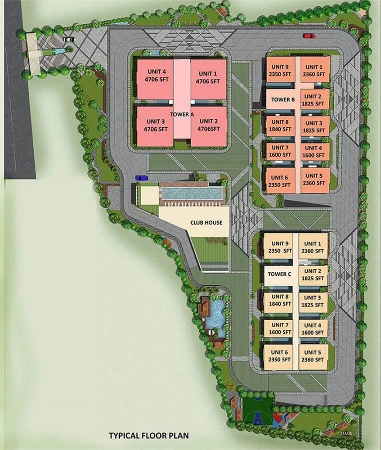 Master Plan - Mahaveer Crystal Garden