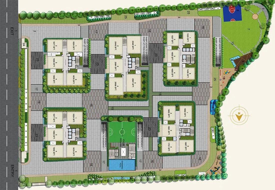 Master Plan - Candeur Crescent Hyderabad