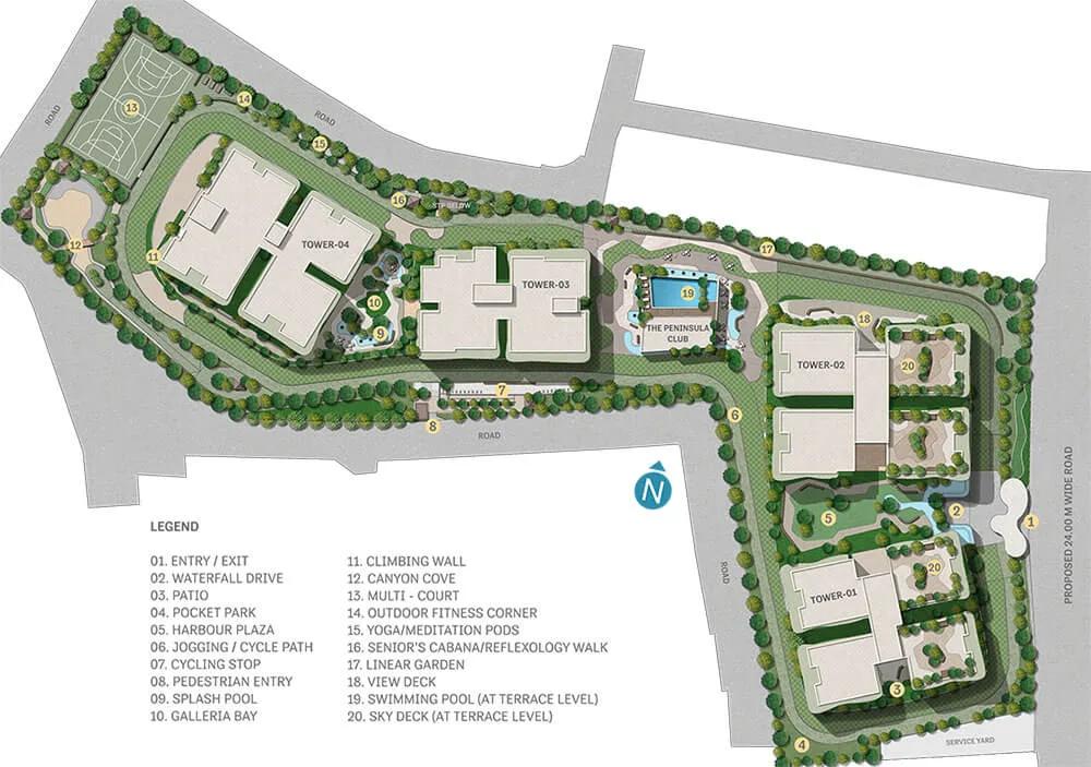 Master Plan - Sobha Waterfront Hyderabad