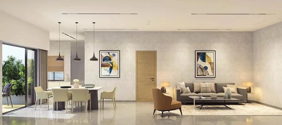 living room 3bhk the line narsingi