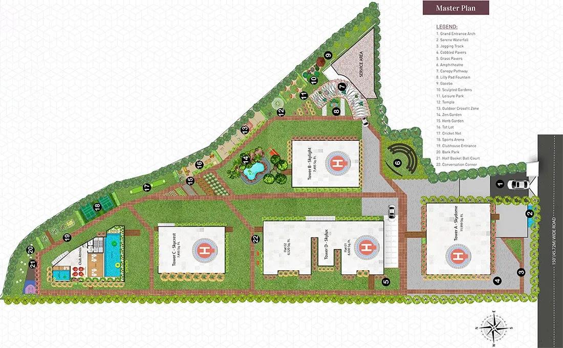 Master Plan - Candeur Skyline Puppalaguda