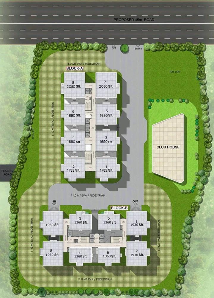 Master Plan - Vertex 33 West Nallagandla