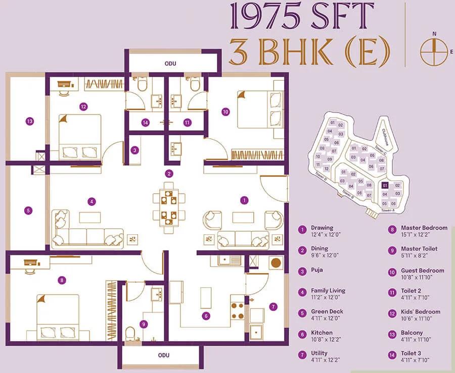 3BHK 1975 - ASBL Landmark