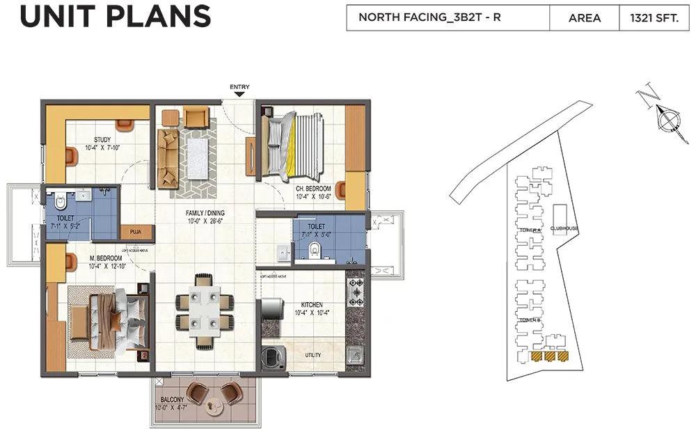 3BHK 1321 - Urbanrise Opulence Bachupally