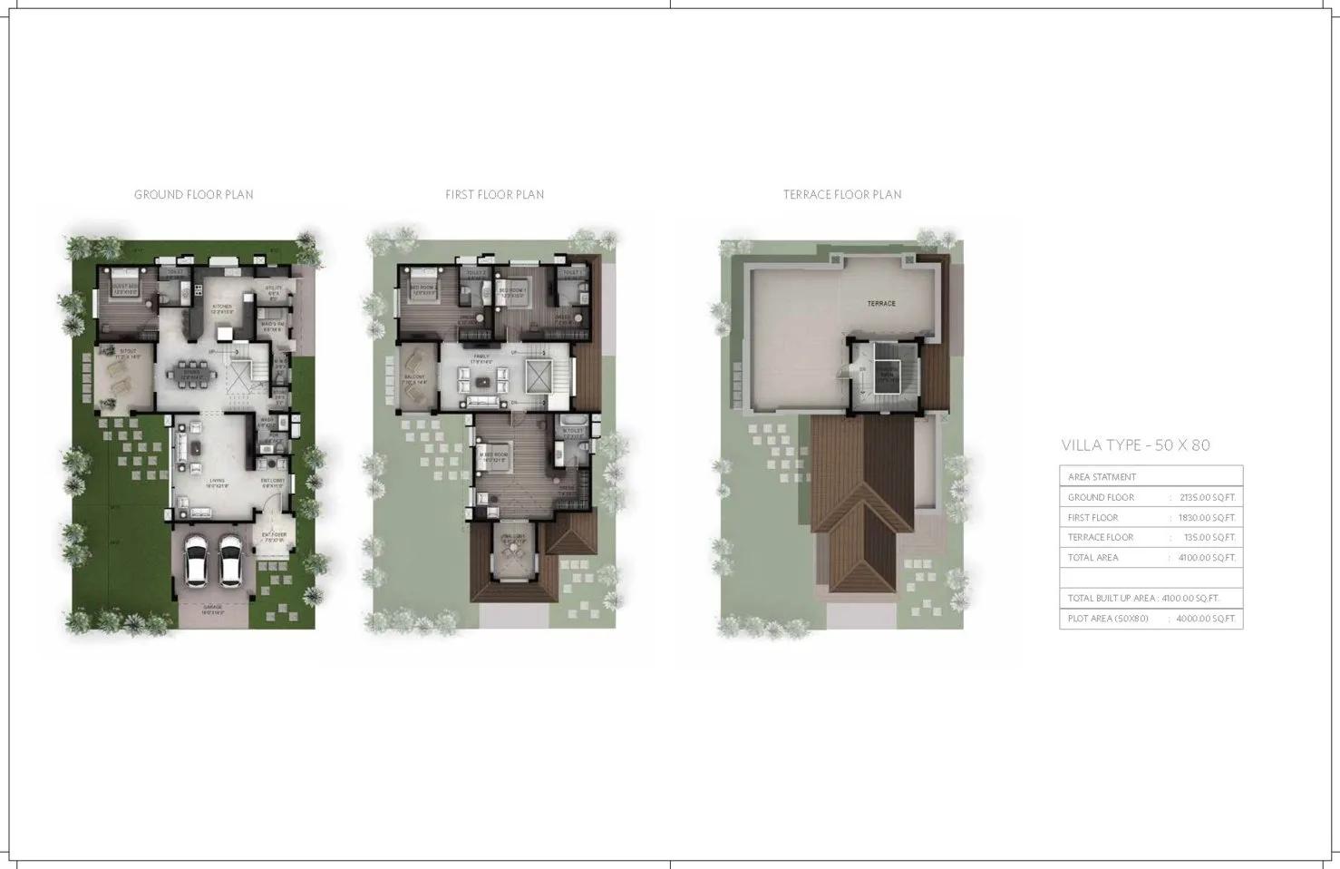 3 BHK Villa – 4000 – Hiranandani Devanahalli