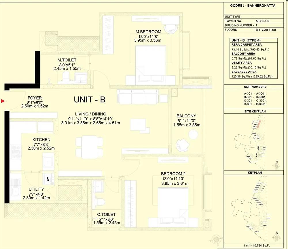 2bhk 1295 godrej vanantara bannerghatta