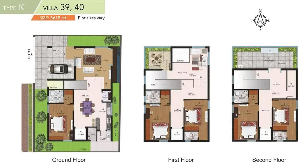 5 BHK - 3615 - Halcyon Homes Villas