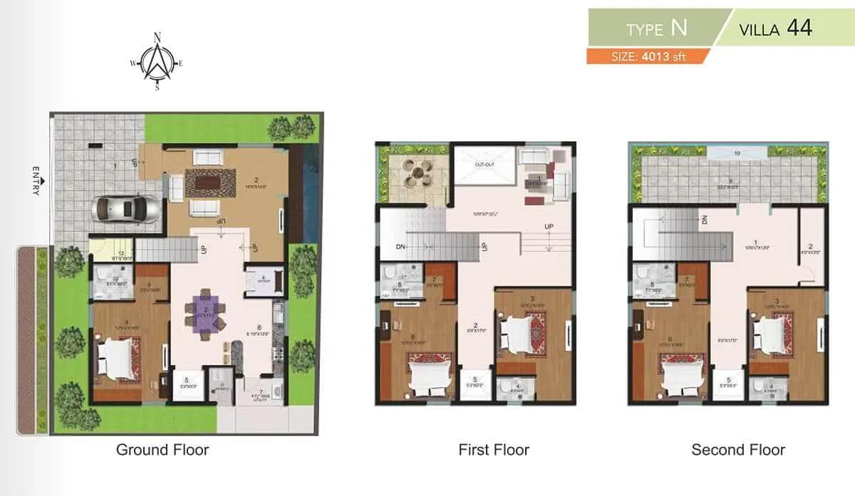 5 BHK - 4013 - Halcyon Homes Villas
