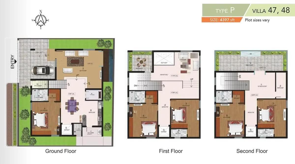 5 BHK - 4397 - Halcyon Homes Villas