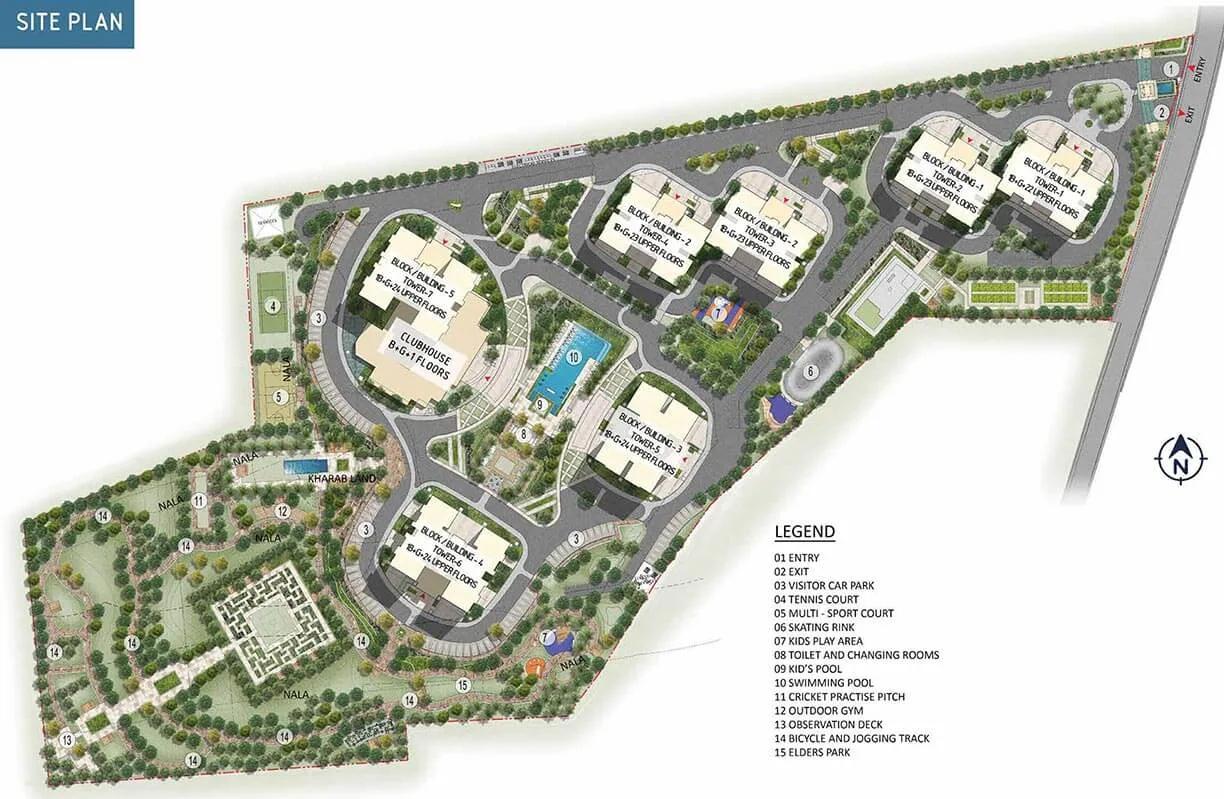 Site Plan - Prestige Waterford ECC Road Whitefield