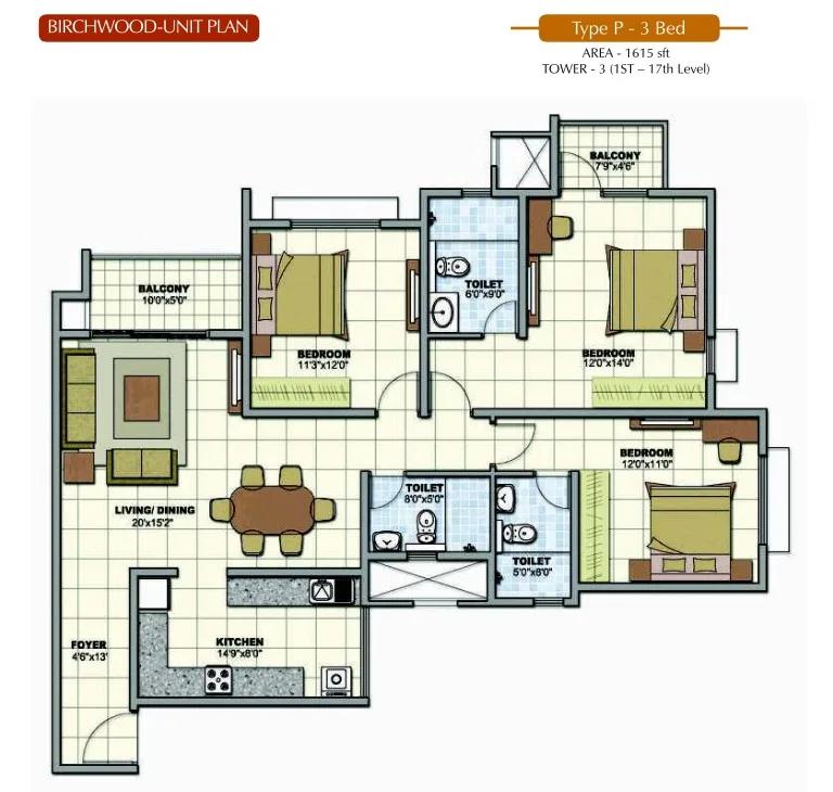 3-bhk-1615-sqft-prestige-sunrise-park