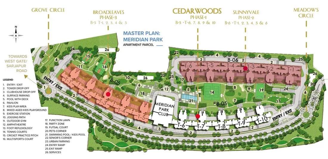 Master Plan - Prestige Meridian Park Prestige City