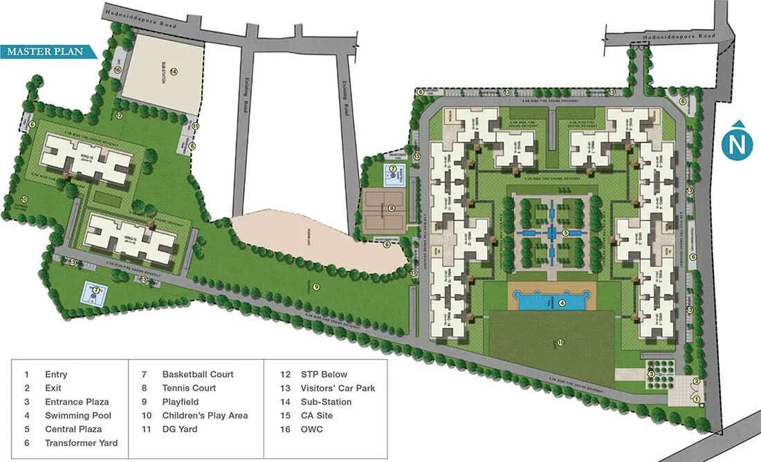 Master Plan at Sobha Royal Pavilion