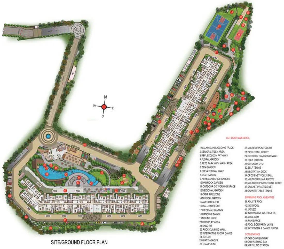 Master Plan - Casagrand Estancia Kogilu