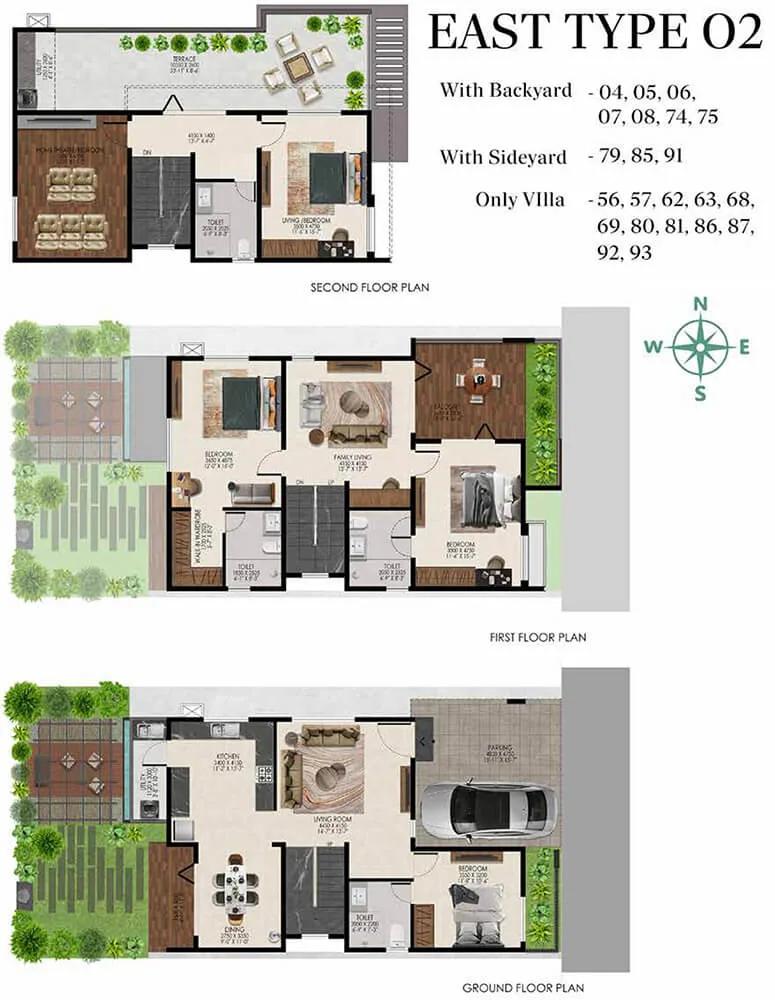 4BHK East T2 - Buildiko Spring Woods