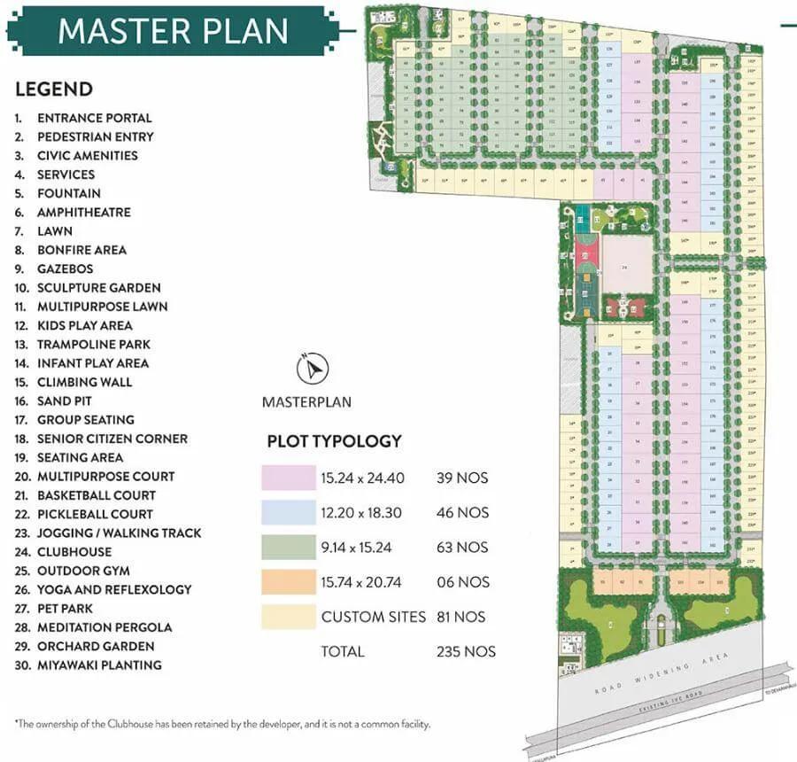 Master Plan - Prestige Crystal Lawns Plots