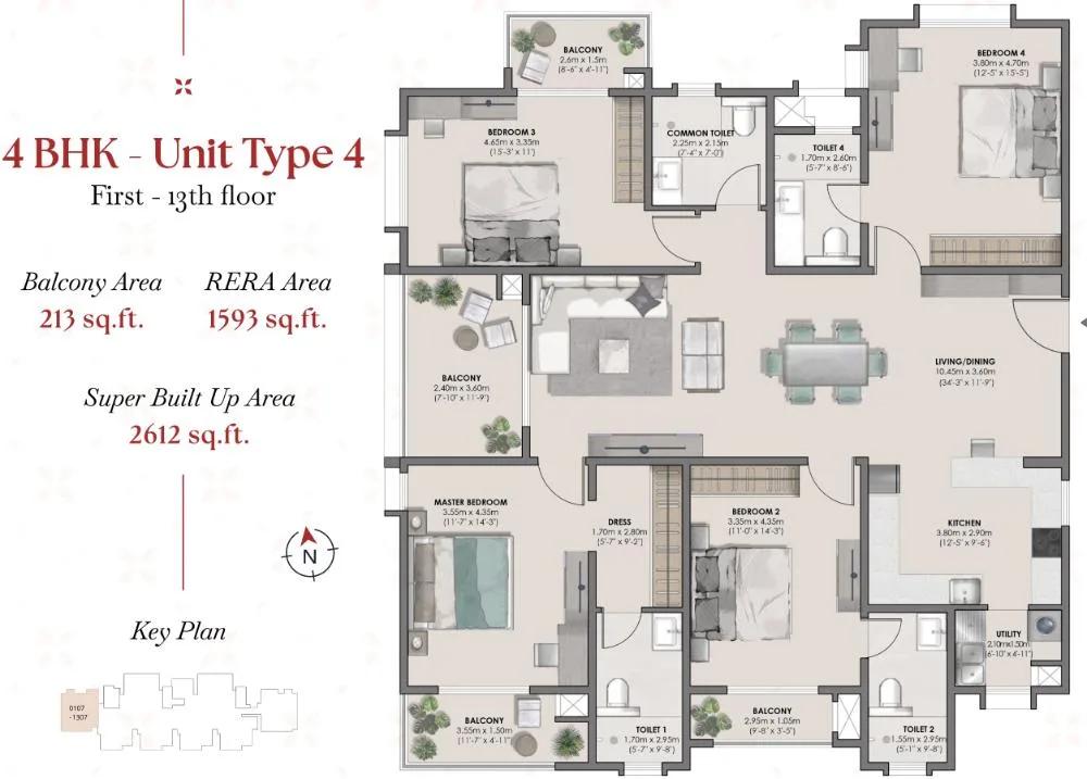 4BHK 2612 - Suyug Saffron Sarjapur