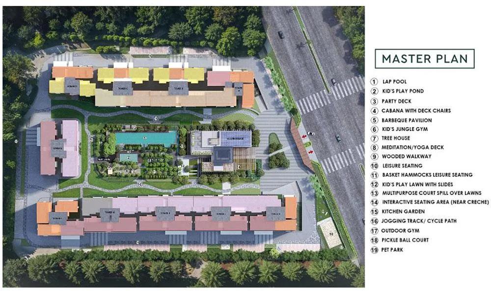 Master Plan - Godrej Woods Thanisandra