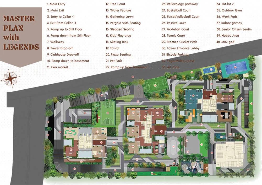 Master Plan - Rajapushpa Skyra Kokapet