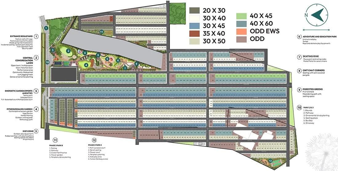 Master Plan - KNS Ananta Plots