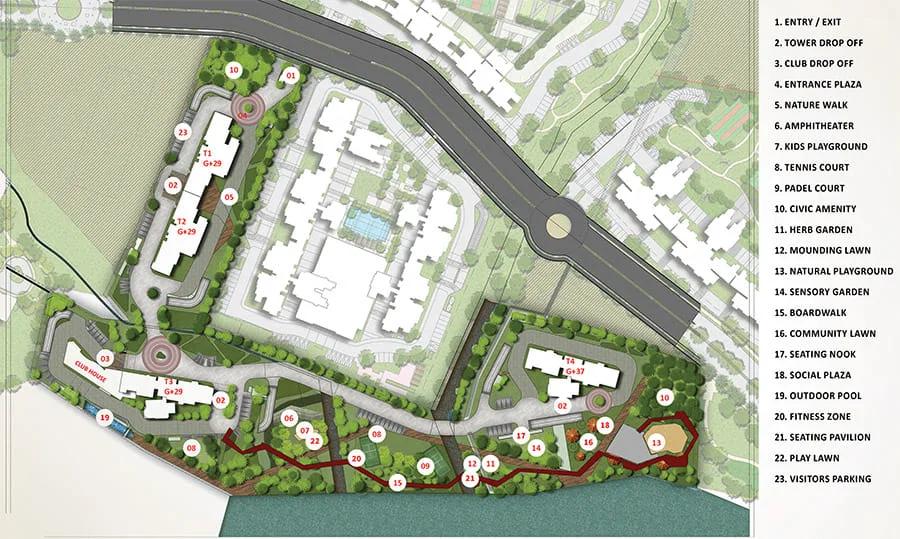 master plan prestige eaton park at prestige city