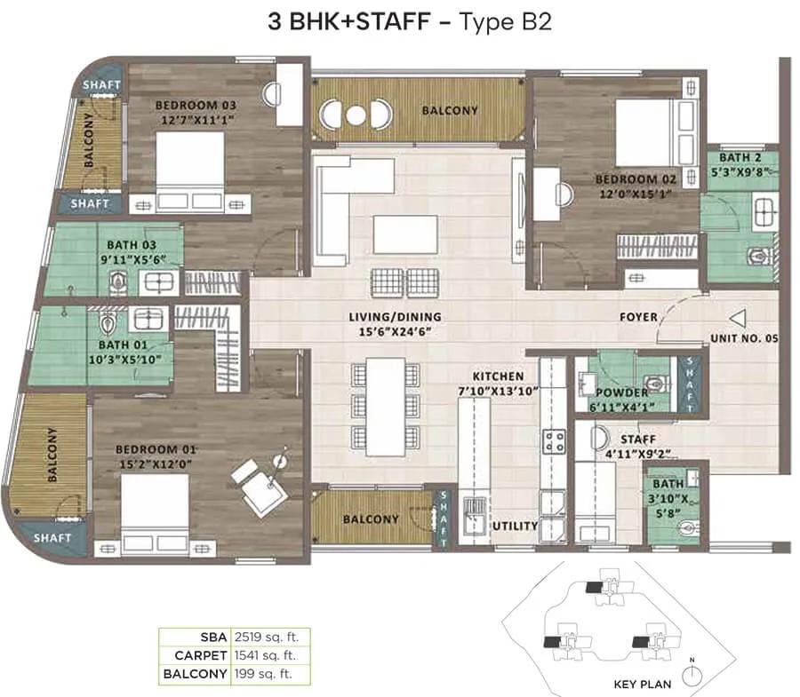 3bhk staff 2519 sattva aaranya mysore road