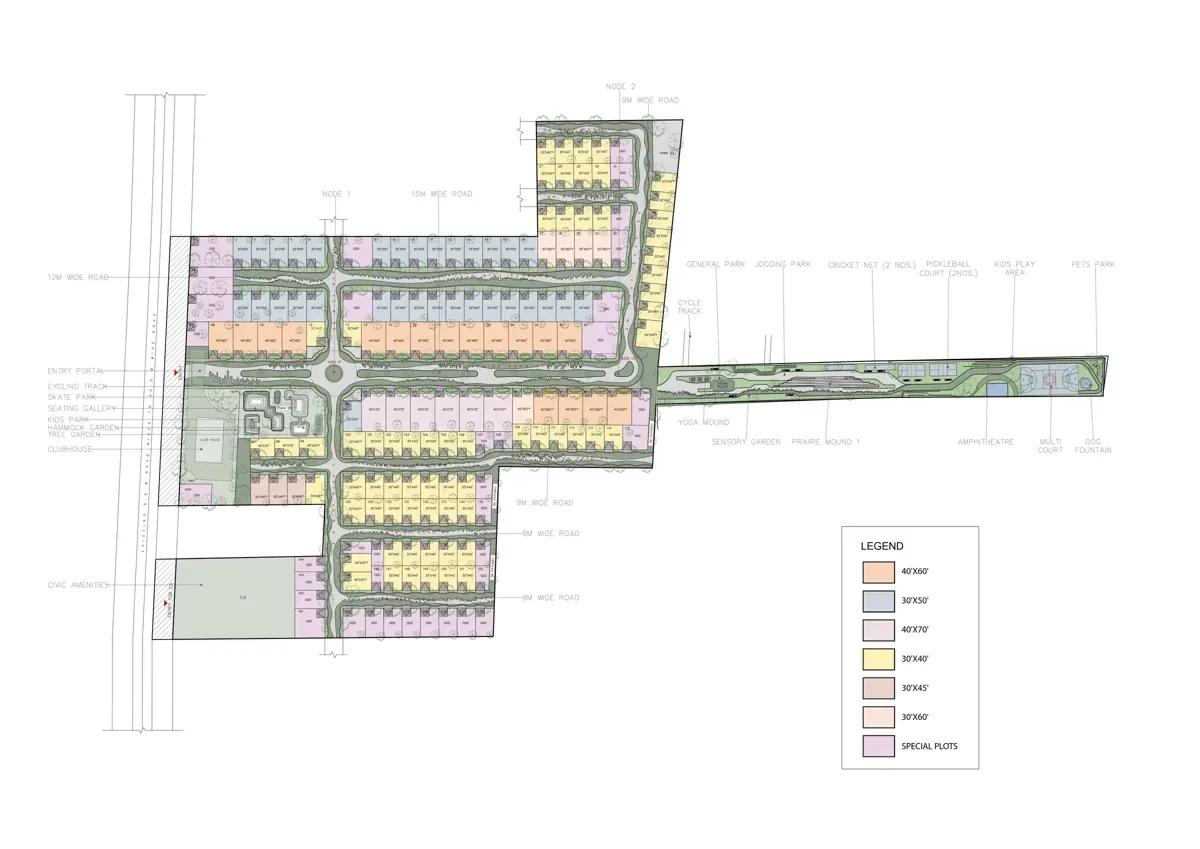 master plan merusri serenova plots devanahalli