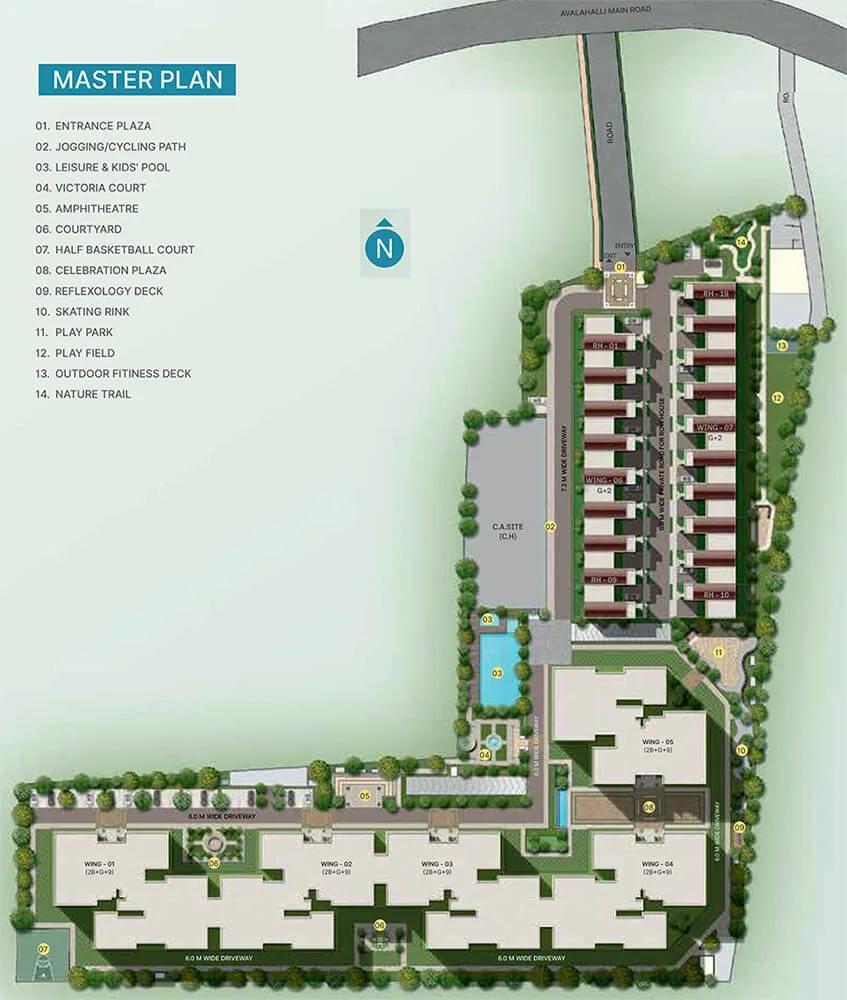 Master Plan - Sobha Victoria Park