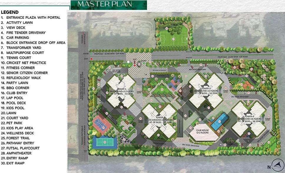 Master Plan - Prestige Pine Forest Whitefield