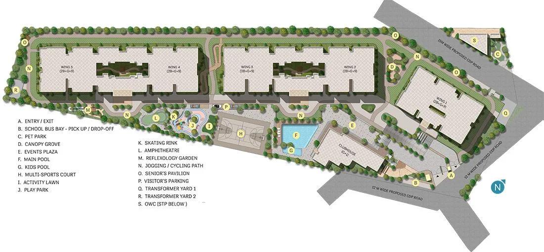 Master Plan - Sobha Magnum Opus Magnus Bannerghatta