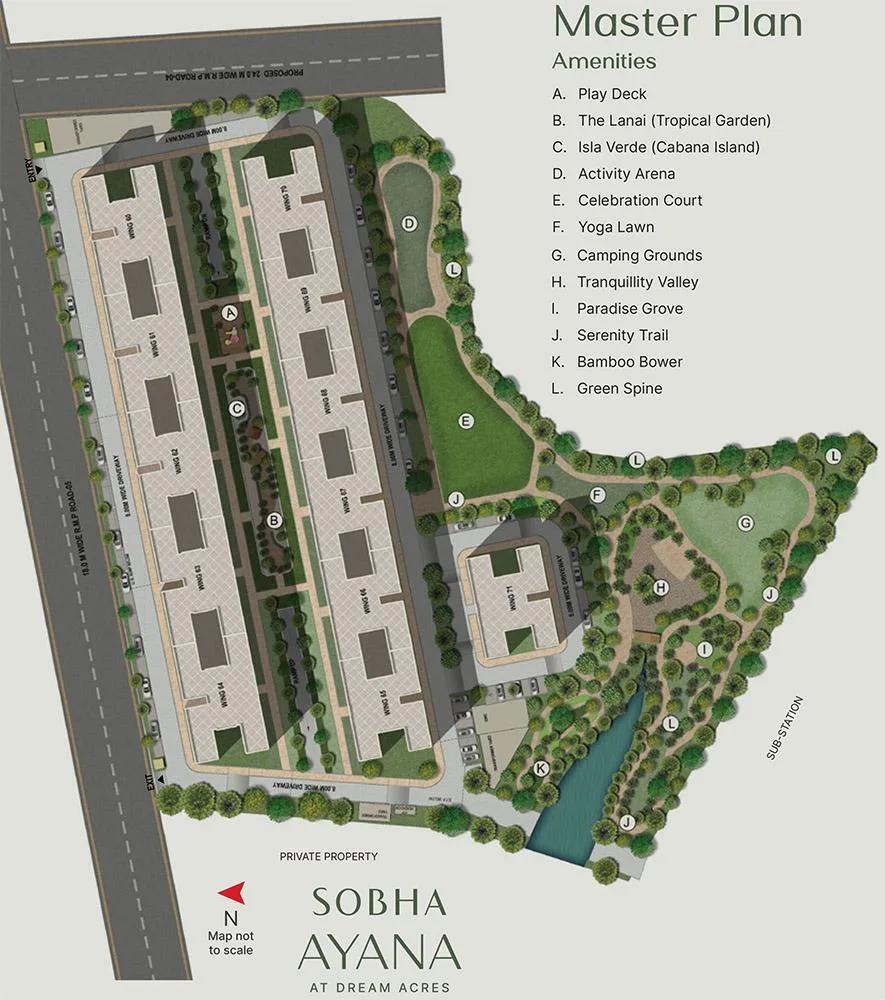 Master Plan - Sobha Ayana At Dream Acres