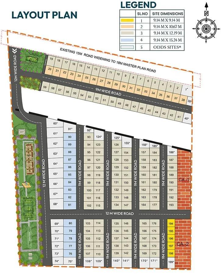 Layout Plan - KNS Billore Plots