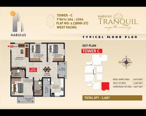 3bhk 1687 habulus tranquil ecity