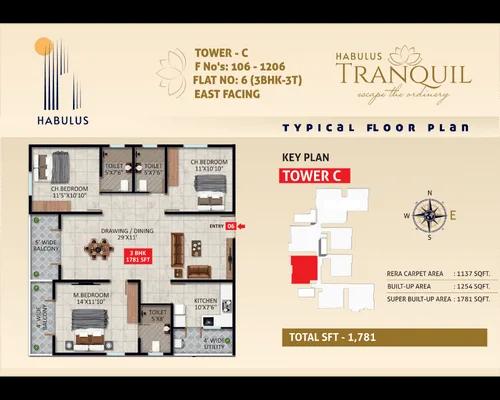 3bhk 1781 habulus tranquil ecity