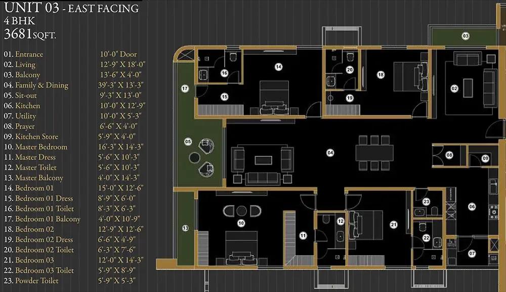 4bhk 3681 aurum by sree varaaha