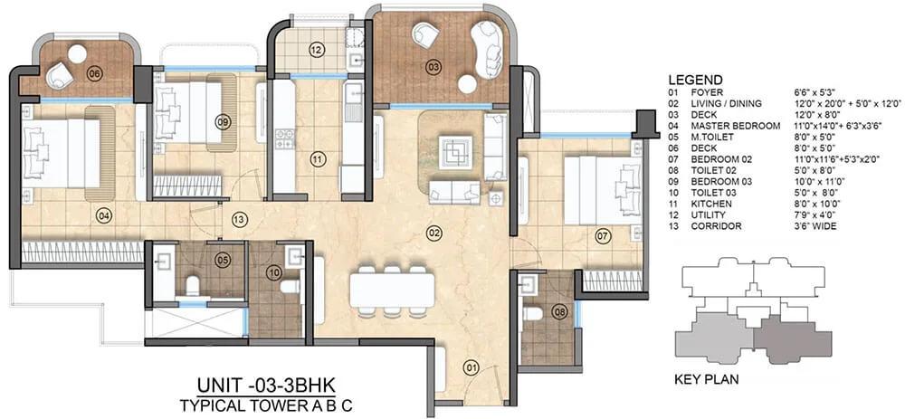 3BHK - Lodha Elanza Sarjapur Apartments