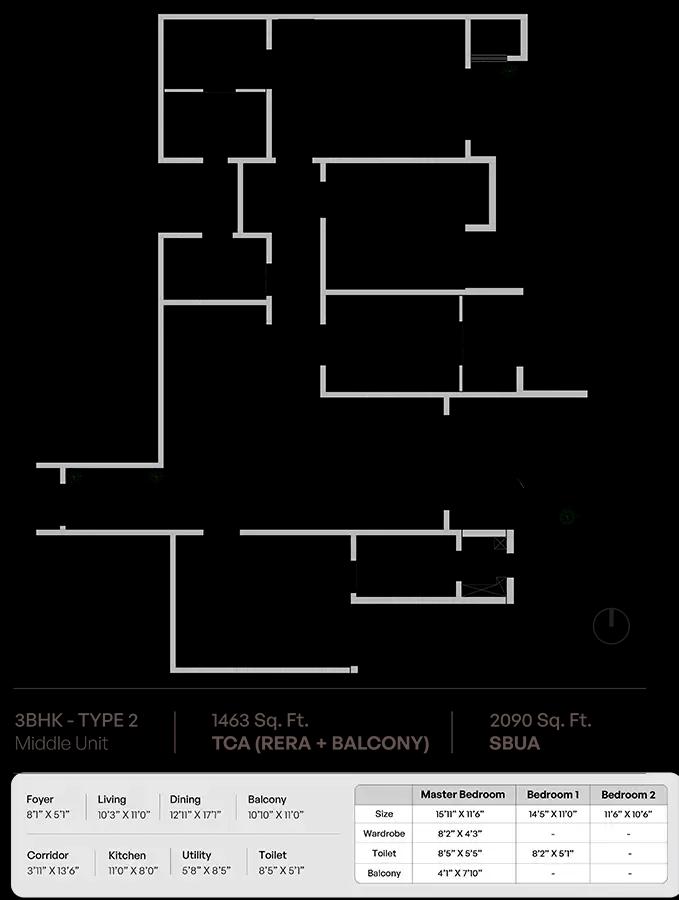 3bhk 2090 assetz codename twin lake city
