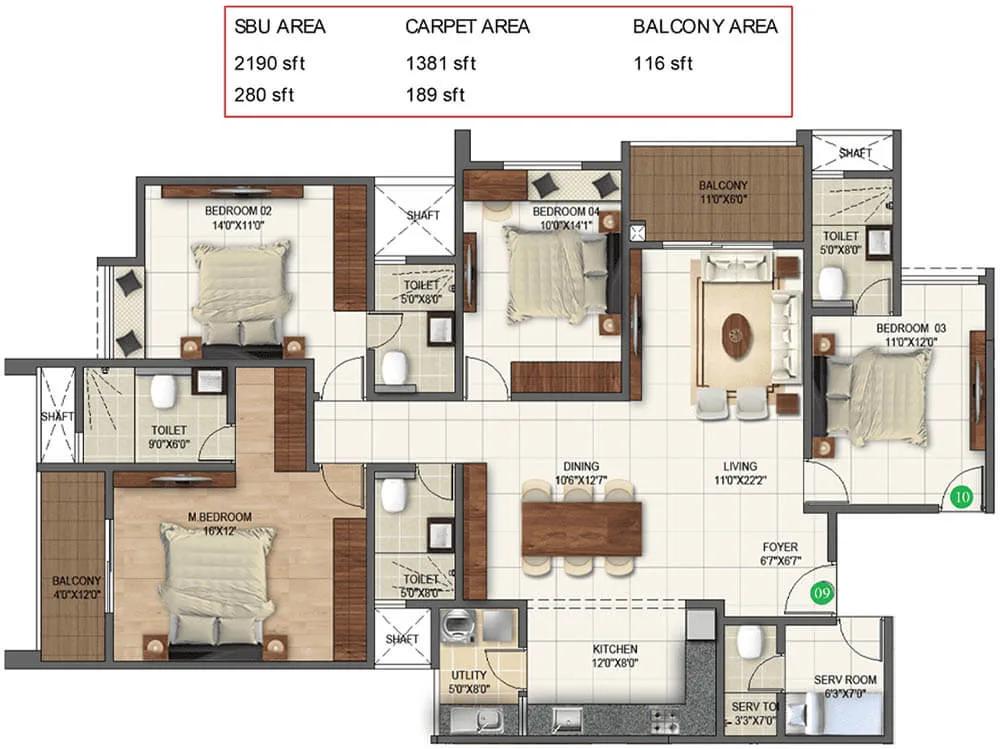3bhk grand 2470 sumadhura folium phase 2