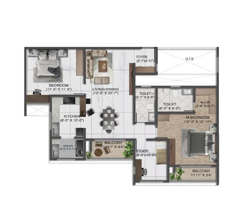 3BHK Elite - Sumadhura Solace (Codename E119) Whitefield